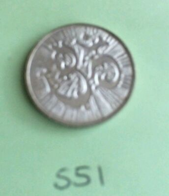 Silver Plated Laxmi Ganesh Ji Hindu OM Legend Good Luck Coin Gift XMas Token 51
