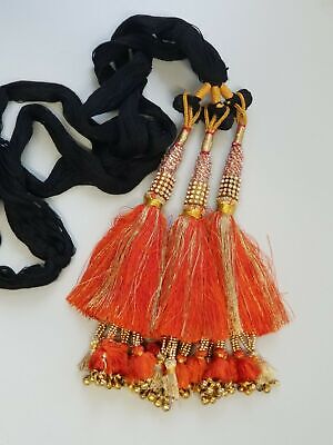 Indian Punjabi Pranda Mehndi Jagoo Charms Bridal Patiala Paranda Hair Braid A43