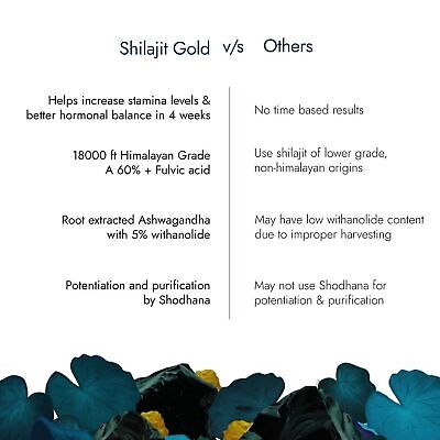 Kapiva Himalayan SHILAJIT GOLD Ashwagandha Resin 20g Ayurvedic Stamina Booster