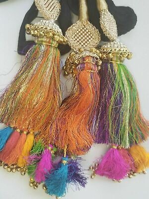 Indian Punjabi Pranda Mehndi Jagoo Charms Bridal Patiala Paranda Hair Braid A20