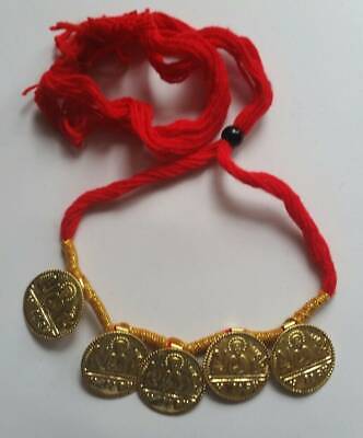 Punjabi Folk Cultural Bhangra Gidha Sat Kartar Taweet Red Thread necklace C7