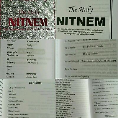 Sikh Holy Nitnem Bani Japji Sahib Roman English Pronunciation Translation Gutka