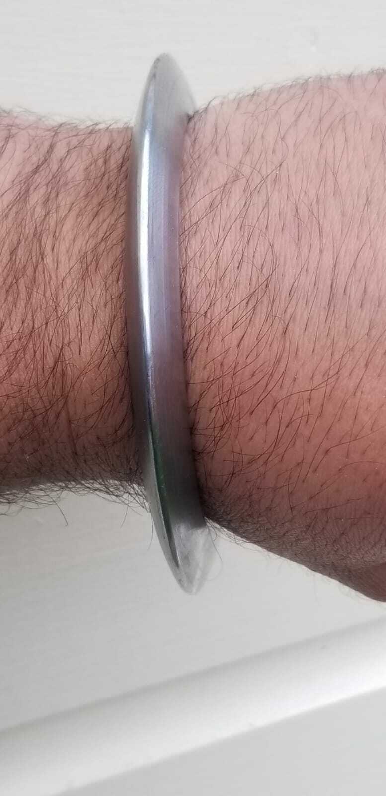 Sikh Sarbloh Kara Smooth Design Singh Kaur Khalsa Kada Bangle Kakaar 5Ks New DD3