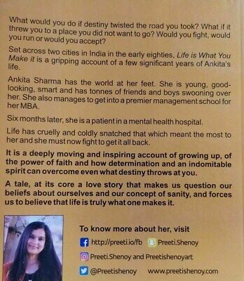 Life is what you make it preeti shenoy - story of love hope determination b59