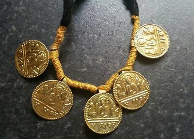 Punjabi Folk Cultural Bhangra Gidha Sat Kartar Taweets Black thread necklace C4