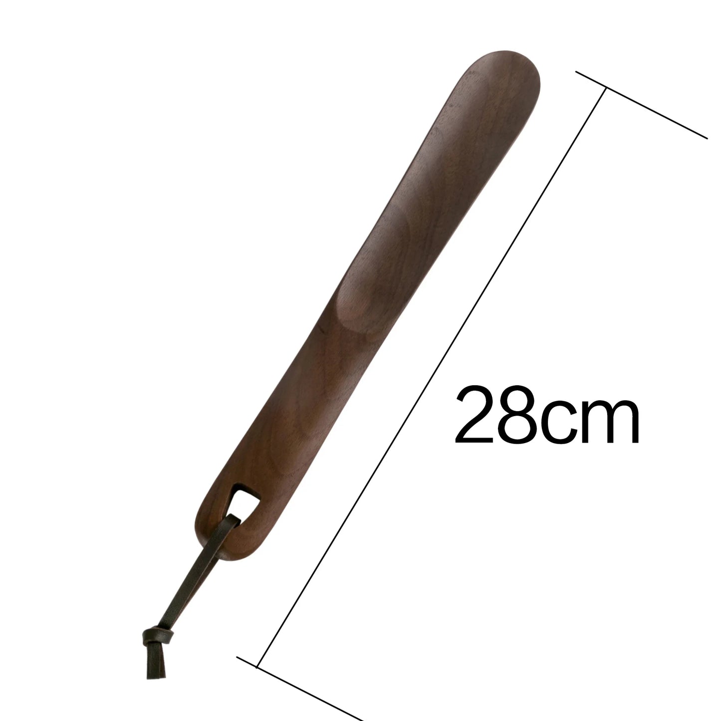 Black Walnut wooden Professional Shoe Horn Flexible Long Handle Shoehorn Useful Shoe Lifter Professional Shoe Spoon Home Tools