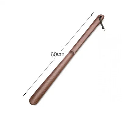 Black Walnut wooden Professional Shoe Horn Flexible Long Handle Shoehorn Useful Shoe Lifter Professional Shoe Spoon Home Tools