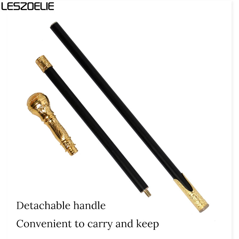 96cm Gold Luxury Handle Fashionable Walking Canes For 2023 Man Party Stick Women Elegant Walking Canes Detachable Sticks