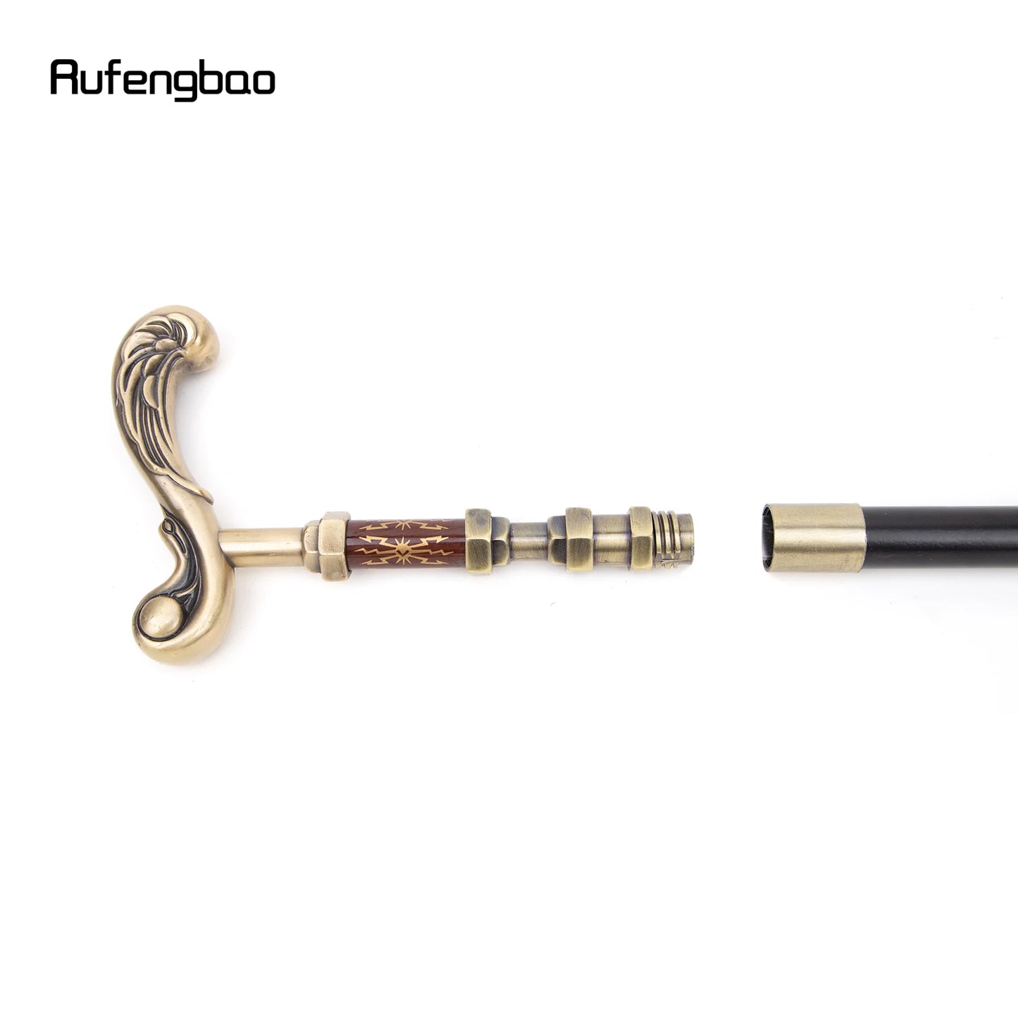 Golden Flower Walking Stick Decorative Vampire Cospaly Vintage Party Fashionable Walking Cane Halloween Crosier 93cm