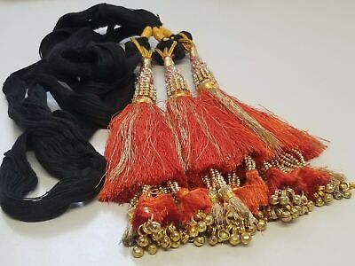Indian Punjabi Pranda Mehndi Jagoo Charms Bridal Patiala Paranda Hair Braid A43