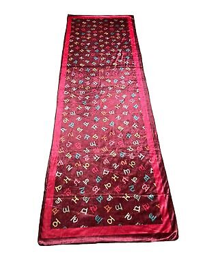 Gurmukhi Urra Airra Alphabet Panjabi Velvet Shawl Punjabi Indian Stole Warm Lohi
