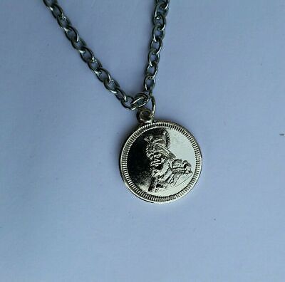 Unisex Small Two in One Punjabi Sikh Khanda Guru Gobind Singh Pendant + Chain C1