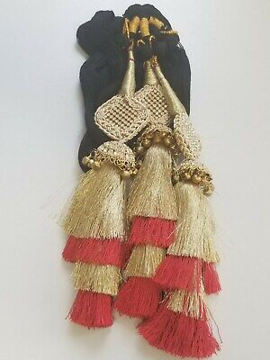 Indian punjabi pranda mehndi jagoo charms bridal patiala paranda hair braid a24