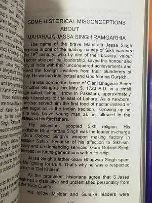 Maharaja jassa singh ramgarhia by kehar singh matharu sikh book in english b53