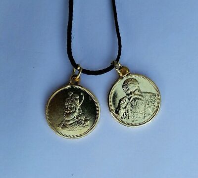 Punjabi Sikh Ek Onkar Guru Nanak Ji Guru Gobind Ji Photo Pendants in Thread C14