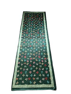 Gurmukhi Urra Airra Alphabet Panjabi Velvet Shawl Punjabi Indian Stole Warm Lohi