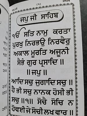 Sikh Nitnem Banis Japji Jaap Rehras Anand Sahib Gutka Punjabi Gurmukhi Book VV26