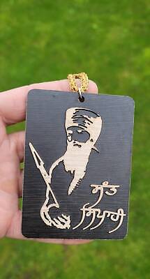 Punjabi sikh kaur wooden sant jarnail singh bhindranwale car rear mirror hanger