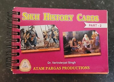 Sikh History Cards Part 2 for Kids Learn Sikhism Book Colour photos English MA