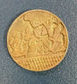 Hindu sikh singh brass guru nanak dev ji mool mantar token coin good luck token