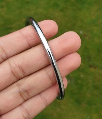 Chrome Plated Kara Smooth Thin Bangle Sikh Bracelet Singh Kaur Khalsa Kada V34