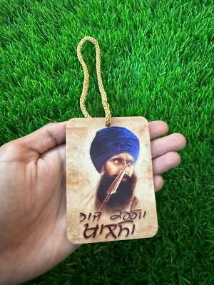 Sikh Bhindranwale Acrylic Moosewala Pendant Evil Eye Protection Car Hanger OFL