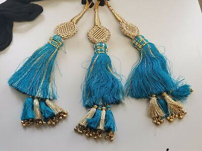 Indian Punjabi Pranda Mehndi Jagoo Charms Bridal Patiala Paranda Hair Braid A17