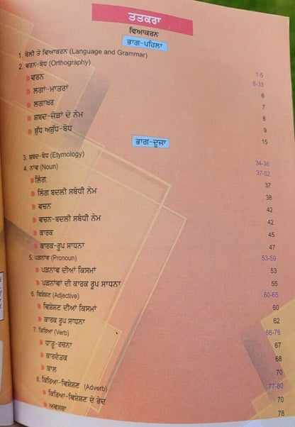 Learn punjabi grammar viyakaran te rachnavali panjabi study guide book mh new