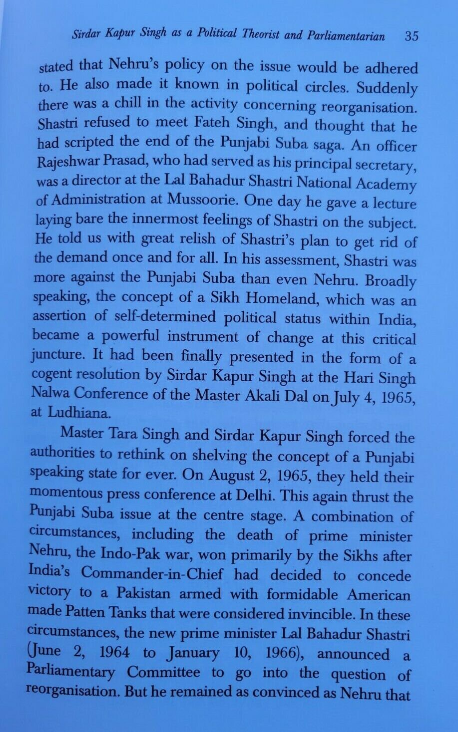 Documents on sikh homeland & speeches book by sirdar kapur singh english new b59