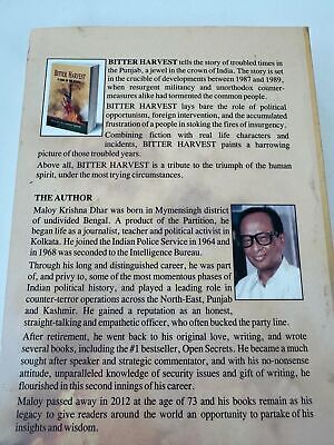 Bitter Harvest A Saga of The Punjab Maloy Krishna Dhar 1984 Sikh English Book