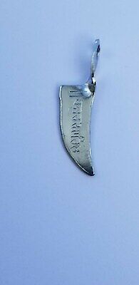 Sikh Singh Kaur HAZOOR SAHIB engraved Sword Khanda & Kanga Pendant black thread