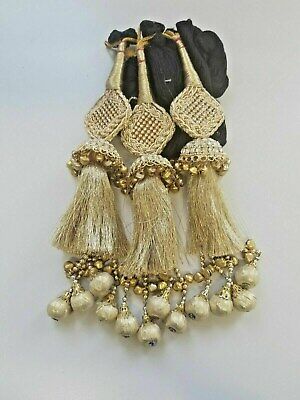 Indian punjabi pranda mehndi jagoo charms bridal patiala paranda hair braid a22