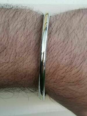 Stainless steel smooth brass line sikh singh kaur khalsa kara kada bracelet v2