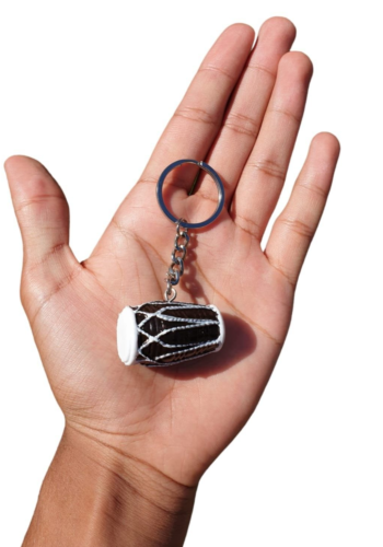 Dholki Key Ring India Punjabi Hindu Kaur Dhol Key Chain Panjabi Gift LL12 Drum