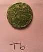 Rare Antique Brass Hindu Ram Darbar Hanuman with Gada Good Luck Gift Token T6