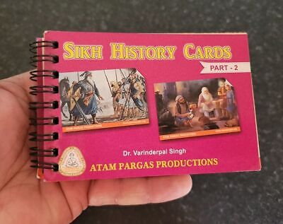 Sikh History Cards Part 2 for Kids Learn Sikhism Book Colour photos English MA