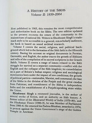 A history of the sikhs second edition volume 2 1839-2004 book by khushwant singh