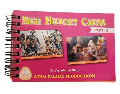 Sikh History Cards Part 2 for Kids Learn Sikhism Book Colour photos English MA