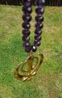 Gold Plated Khanda Hanger Pendant Punjabi Kaur Sikh Singh Car Rear Mirror Mala R