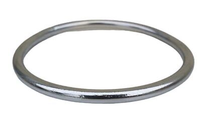 Chrome Plated Kara Smooth Thin Bangle Sikh Bracelet Singh Kaur Khalsa Kada V34