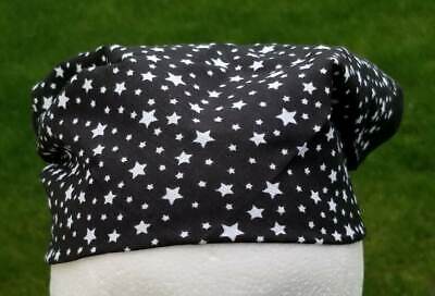 Sikh punjabi black white stars hindu bandana head wrap gear rumal handkerchief y