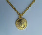Gold Tone Two in One Punjabi Sikh 1 Ek Onkar Guru Nanak Ji Pendant + Chain C5