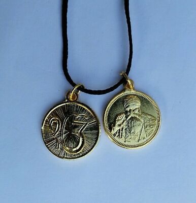 Punjabi Sikh Ek Onkar Guru Nanak Ji Guru Gobind Ji Photo Pendants in Thread C14