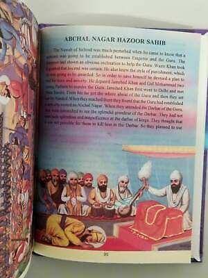 Illustrated life stories guru sahibs kids sikh singh kaur book english & photos