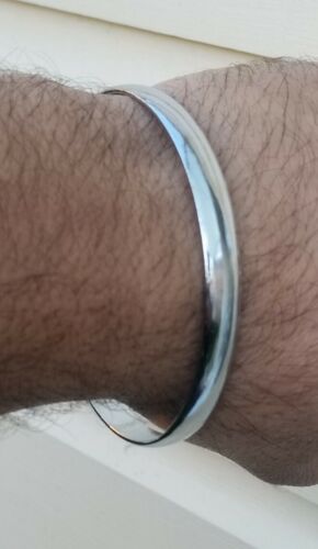 Sikh Iron Kara Smooth Design Singh Kaur Khalsa Kada Bangle Kakaar 5Ks New W8