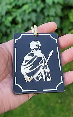 Baba Deep Singh ji Sant Bhindranwale Car Mirror HANGER Punjabi Wood Pendant GG8