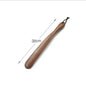 Black Walnut wooden Professional Shoe Horn Flexible Long Handle Shoehorn Useful Shoe Lifter Professional Shoe Spoon Home Tools