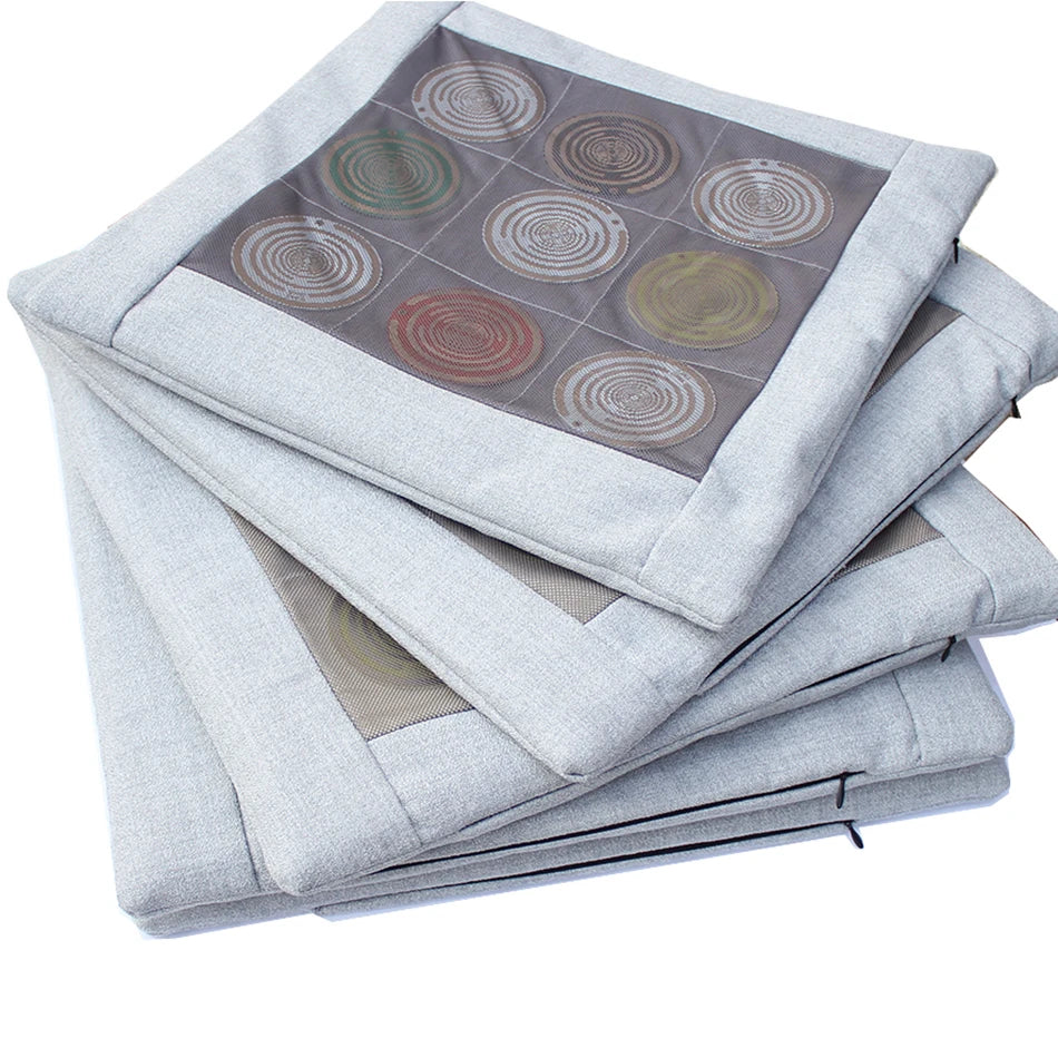 Meditation Cushion Pillow Comfort Memory Foam Square Floor Cushion Mat Tesla Polarizing Disk Awaken Self Repair Christmas Gift