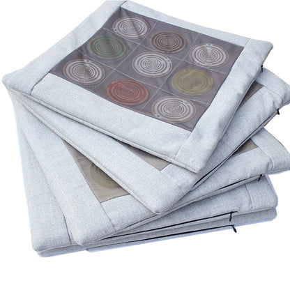 Meditation Cushion Pillow Comfort Memory Foam Square Floor Cushion Mat Tesla Polarizing Disk Awaken Self Repair Christmas Gift