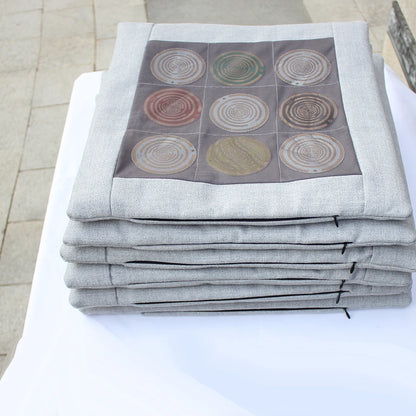 Meditation Cushion Pillow Comfort Memory Foam Square Floor Cushion Mat Tesla Polarizing Disk Awaken Self Repair Christmas Gift